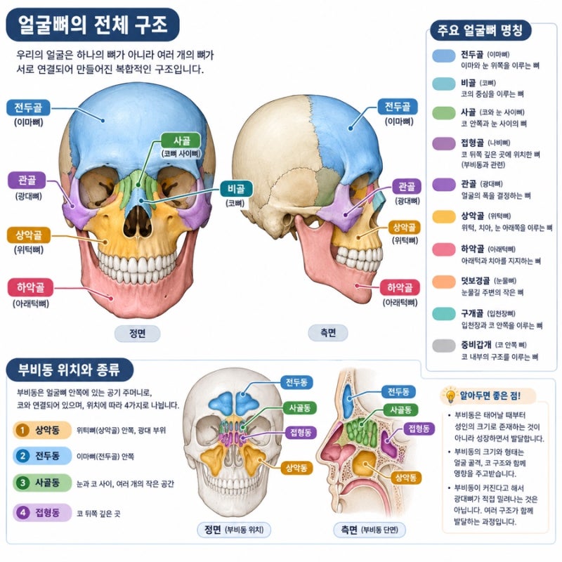 얼굴뼈가 언제까지 성장할까? / 비염과 축농증