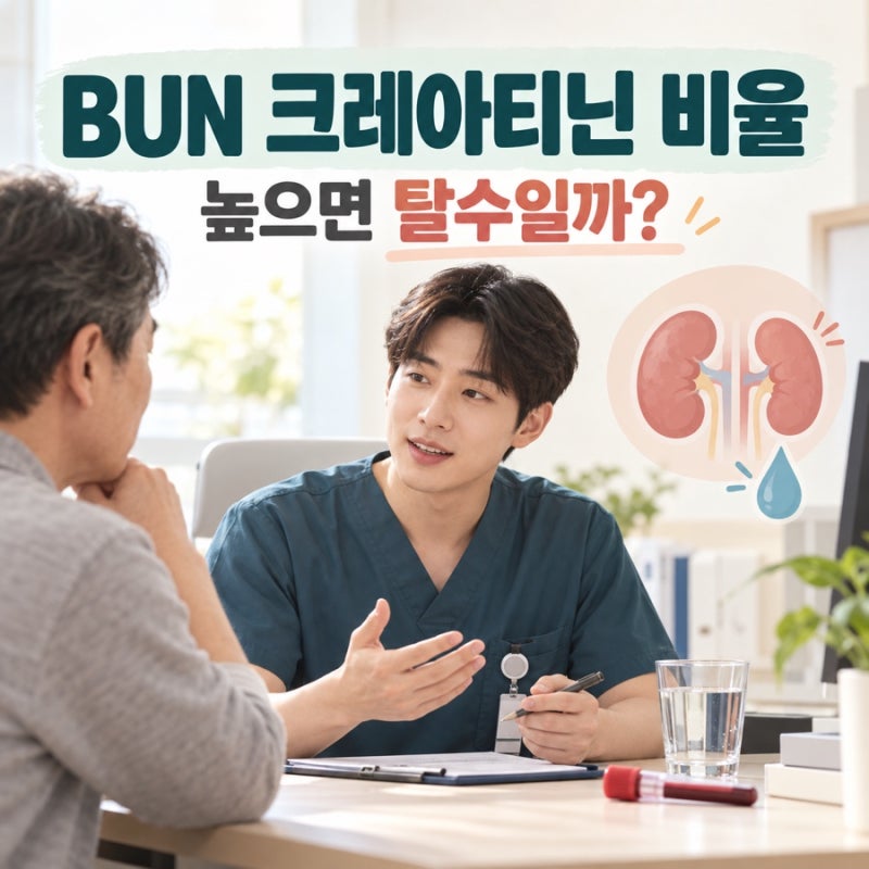 BUN/크레아티닌 비율 높으면 탈수일까? 검사 결과 해석 방법