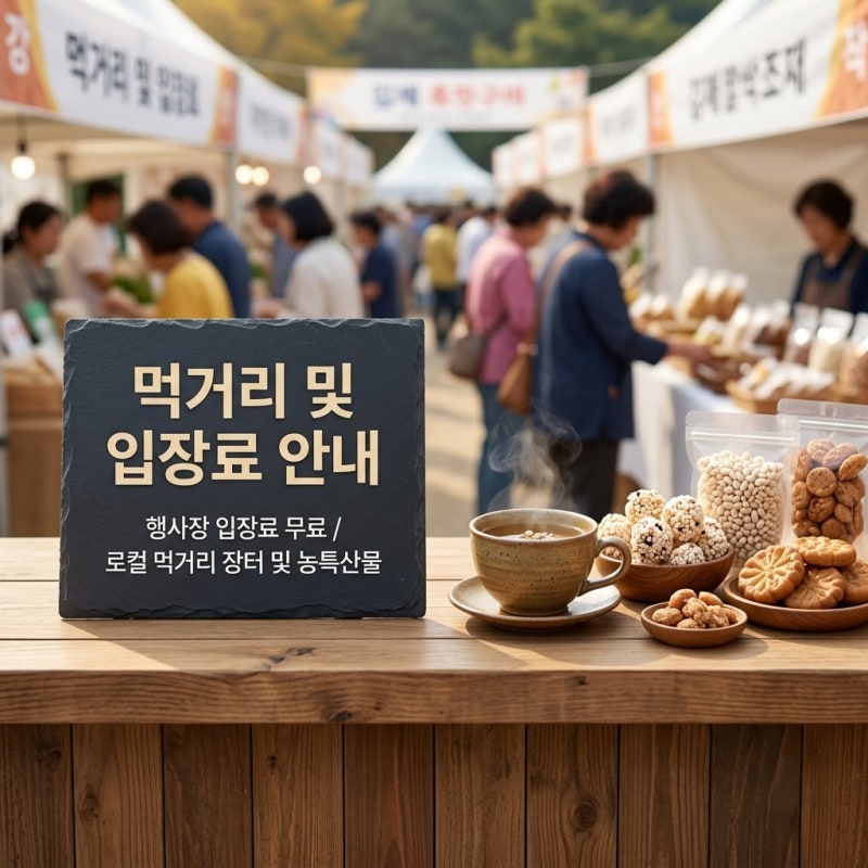 김제지평선축제 먹거리 및 입장료 총정리
