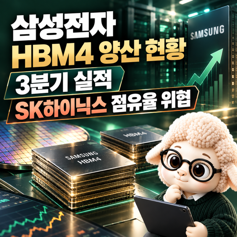 삼성전자 HBM4 양산 현황 - 3분기 실적과 SK하이닉스 점유율 위협
