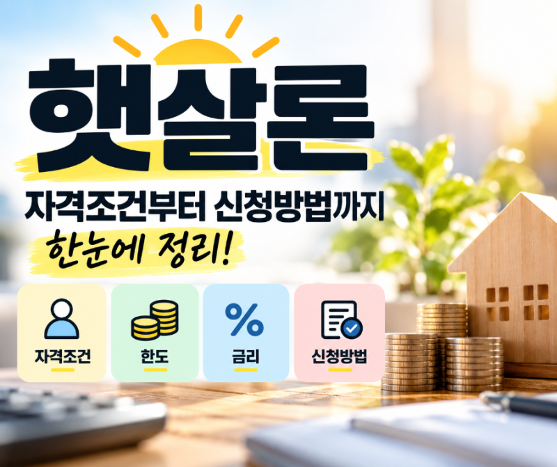 2026 햇살론 자격조건 총정리, 한도·금리·신청방법까지 알아보기