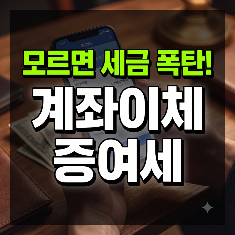 모르면 세금 폭탄 맞아요! 가족 간 계좌이체 전 무조건 챙겨야 할 증여세 면제한도와 꿀팁