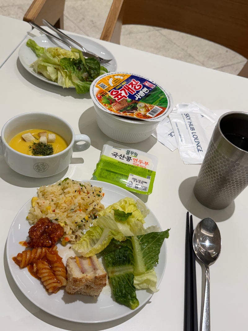 신한 쏠 트래블 체크카드로 인천공항 2터미널 스카이허브라운지 새벽 이용 후기