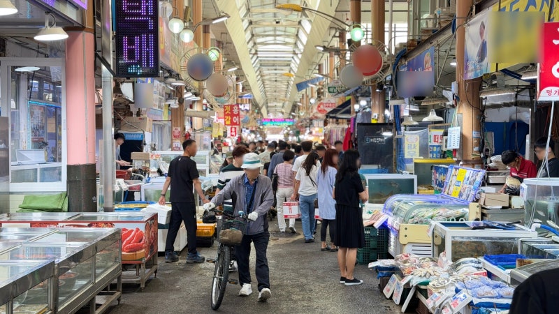 목포 동부시장 추석 명절 장보기, 고기 과일 생선 전까지 풍성한 전통시장