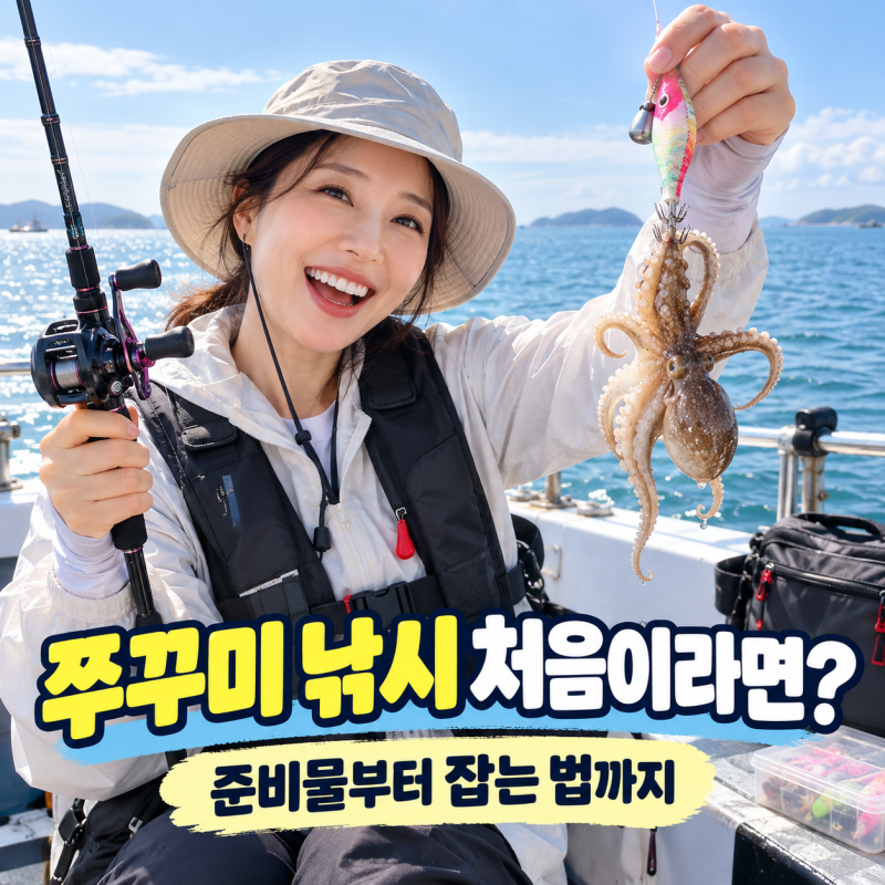쭈꾸미 낚시 처음 가는데 뭘 준비해야 할까? : 준비물·채비·잡는 방법 총정리