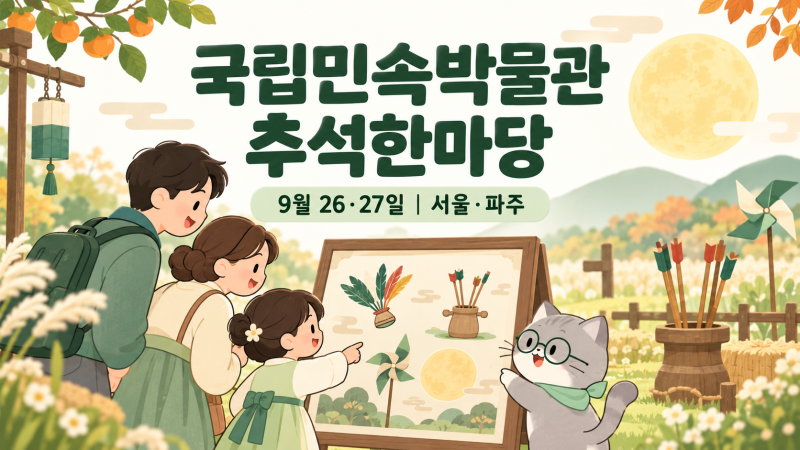 2026 국립민속박물관 추석한마당｜9월 26·27일 아이와 무료 체험