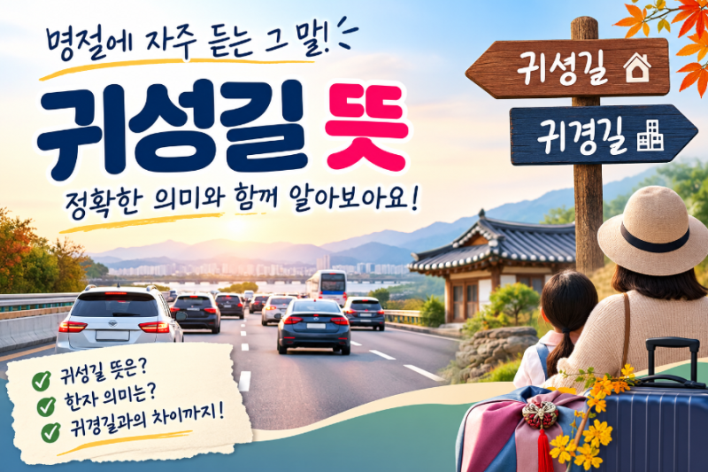 귀성길 뜻, 명절에 자주 듣지만 정확한 의미는?