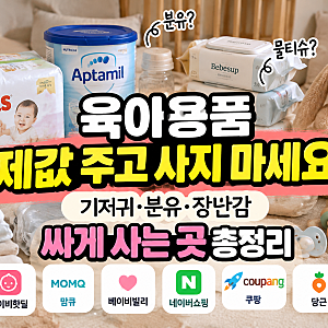 육아용품 싸게 사는 법｜기저귀·분유·장난감 핫딜 앱 사이트 총정리