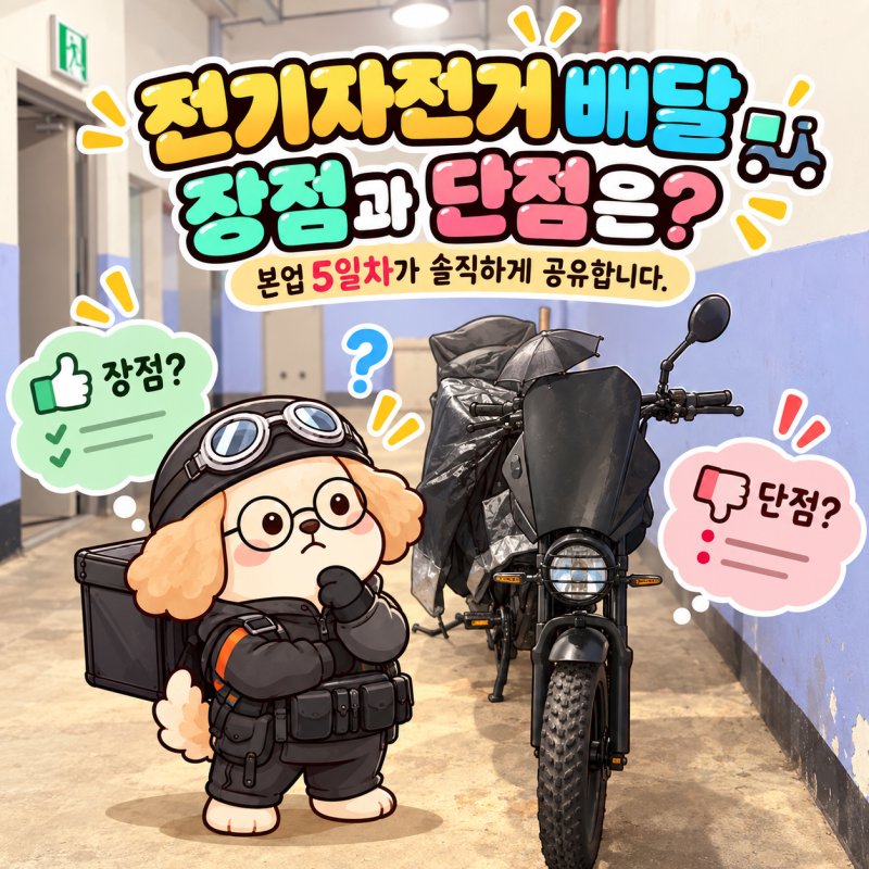 전기자전거 배달, 장점과 단점은? 본업 5일차가 솔직하게 공유합니다.