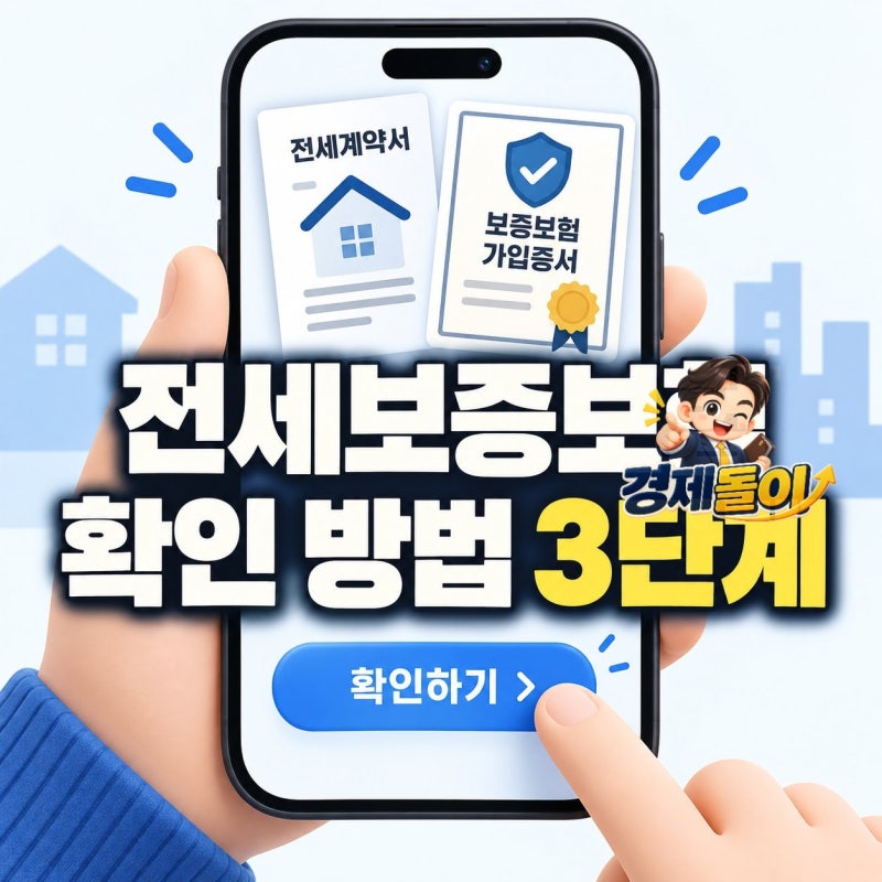 전세보증보험 확인 방법 3단계로 정리해봤습니다