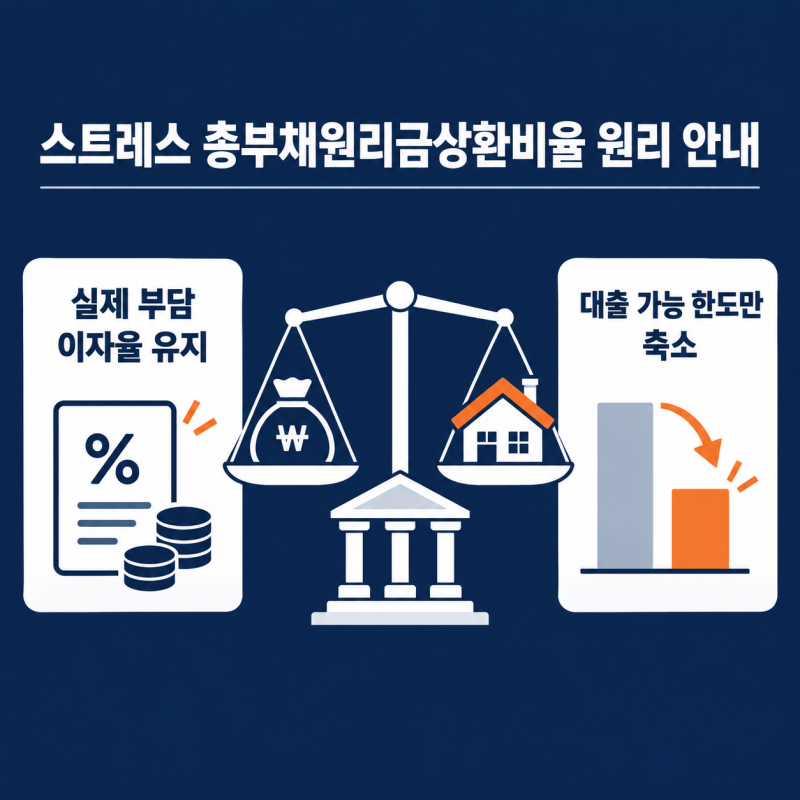 스트레스 DSR 2단계 시행 ㅡ 수도권 주담대 가산금리와 내 대출 한도 축소 계산법