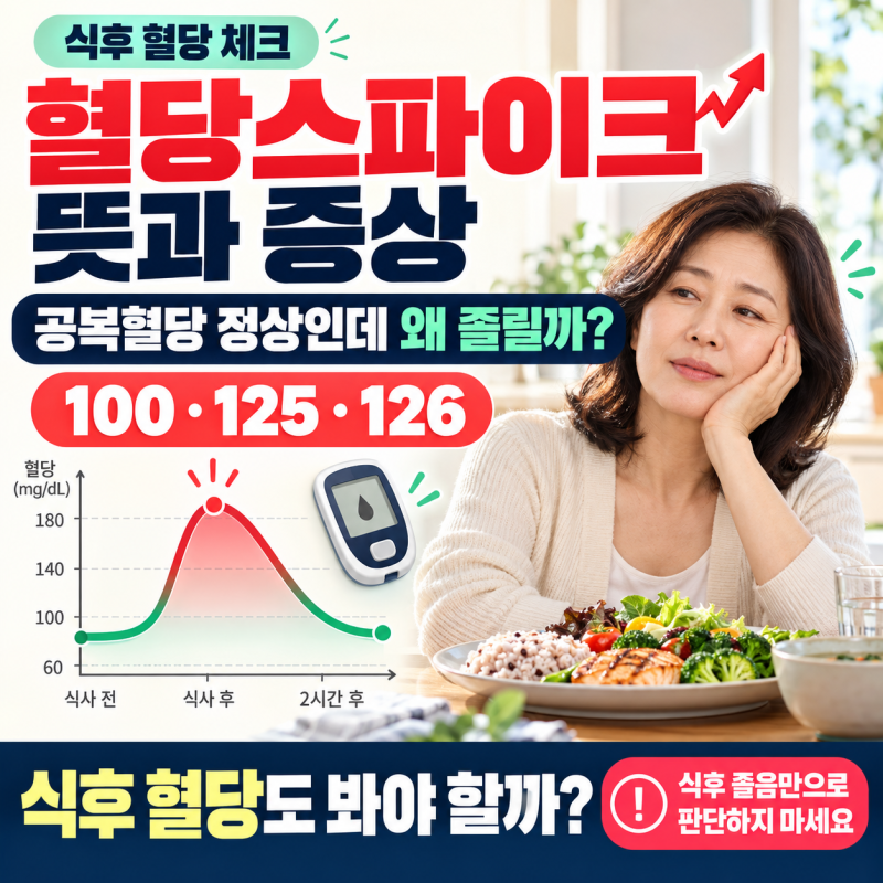 혈당스파이크 뜻과 증상 총정리｜공복혈당 정상수치여도 식후 혈당을 봐야 할까?