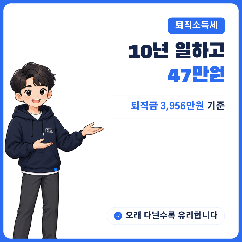 퇴직금 퇴직소득세 계산 총정리 - 근속연수공제, 환산급여, 실수령액