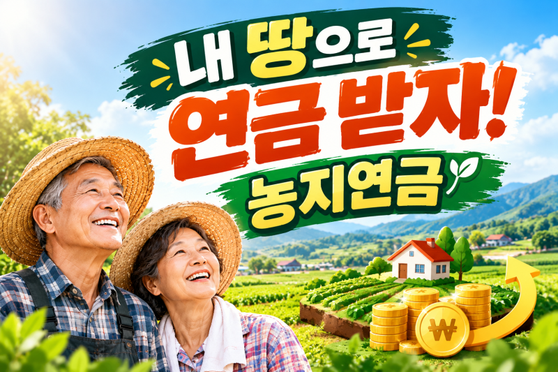 내 땅으로 연금 받자! 2026년 최신 농지연금 자격 조건 및 신청방법 수령액 계산