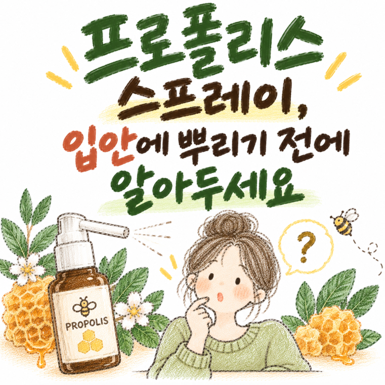 프로폴리스 캡슐·액상·스프레이 뭐가 제일 좋을까? 고를 때 이것부터 보세요