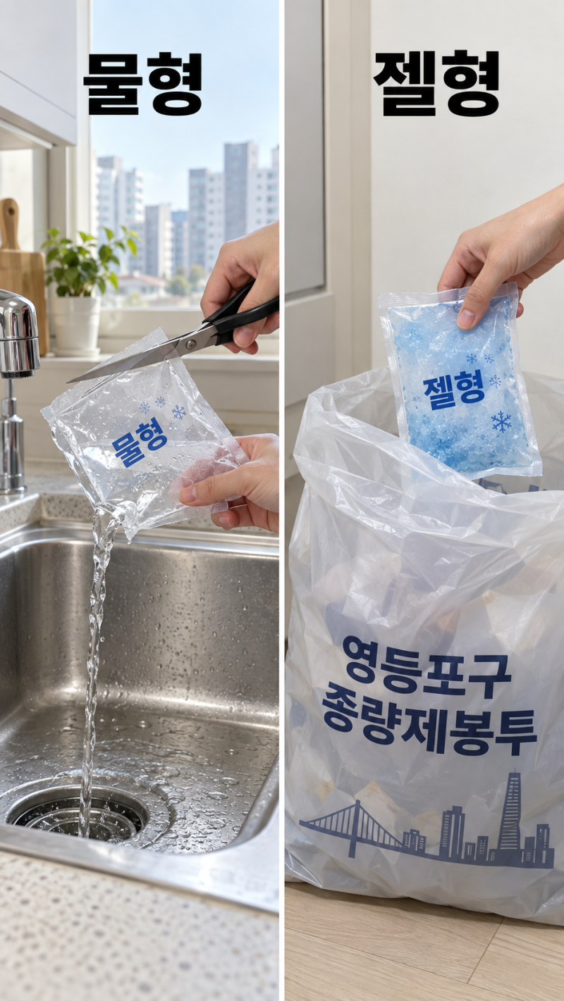 추석 선물 포장재 정리, 보냉백 아이스팩 버리는법 스티로폼분리수거