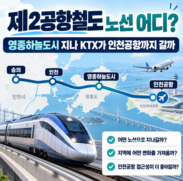 제2공항철도 노선 어디? KTX가 인천공항까지 바로 갈 수 있을까?