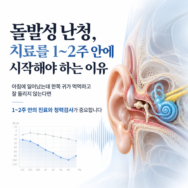 돌발성 난청, 치료를 1~2주 안에 시작해야 하는 이유