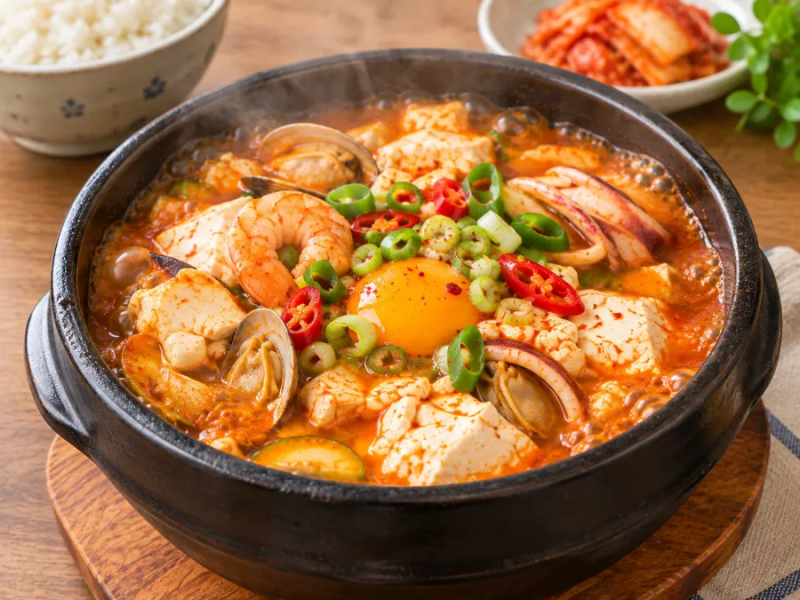 해물 순두부찌개 레시피 시원하고 얼큰한 국물 맛 살리는 비법