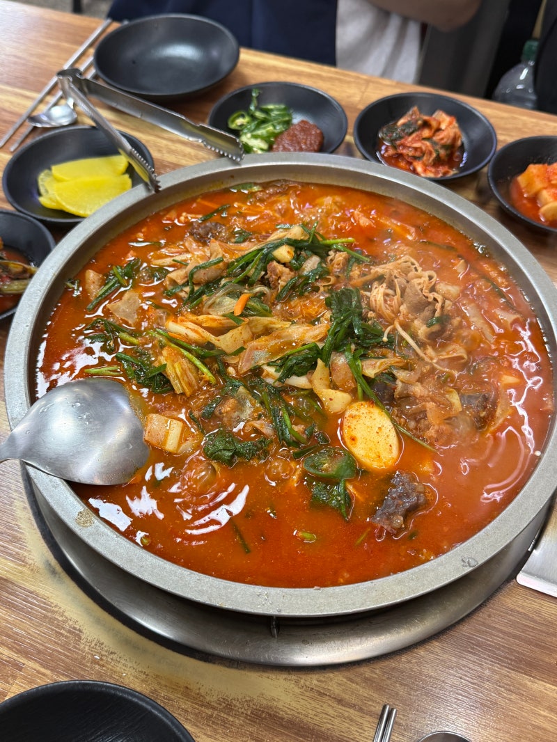 수원 지동시장 순대 타운 곱창전골 맛집 전라도집
