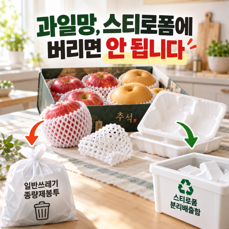 과일망은 재활용? 추석 선물 포장재 버리는 법