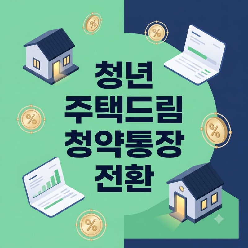 청년 주택드림 청약통장 전환 조건 및 금리 우대 신청방법 3가지 총정리