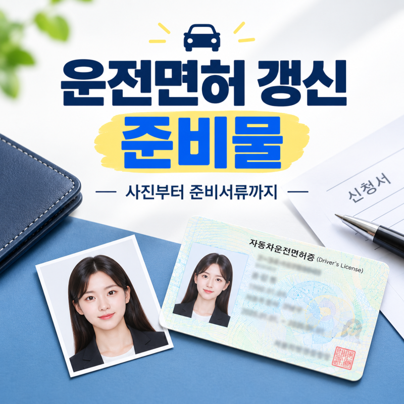 운전면허 갱신 준비물 총정리｜사진 사이즈·필요 장수·서류까지 한눈에