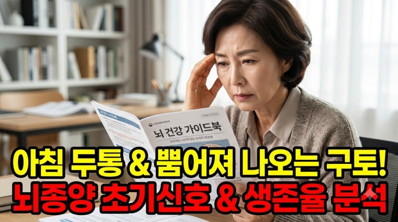 뇌종양 초기증상과 생존율: 지속되는 두통과 메스꺼움 신호 구분법