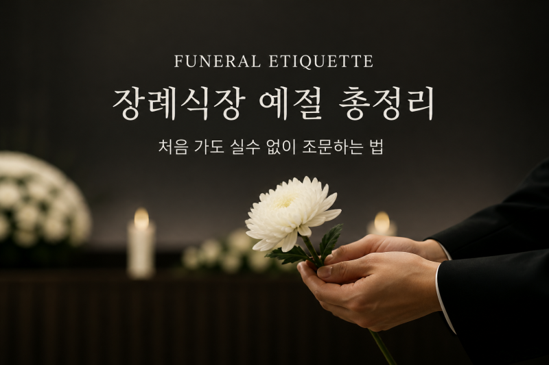 장례식장 예절 총정리, 처음 가도 실수 없게 정리했어요