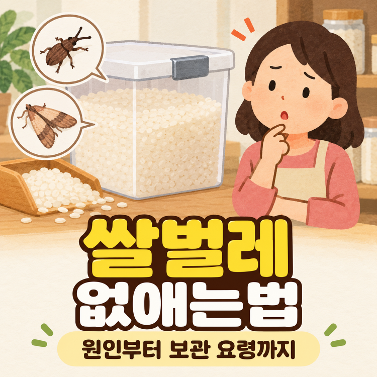 쌀벌레 없애기, 생기는 원인과 재발 줄이는 쌀 보관 요령