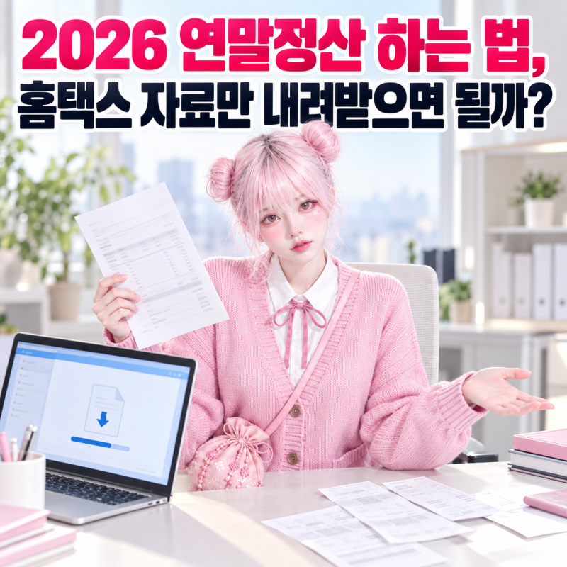 2026 연말정산 하는 법, 홈택스 자료만 내려받으면 될까?