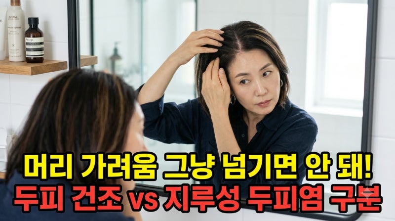 머리가 가려운 이유, 두피 건조함과 지루성 두피염 차이점 및 관리법