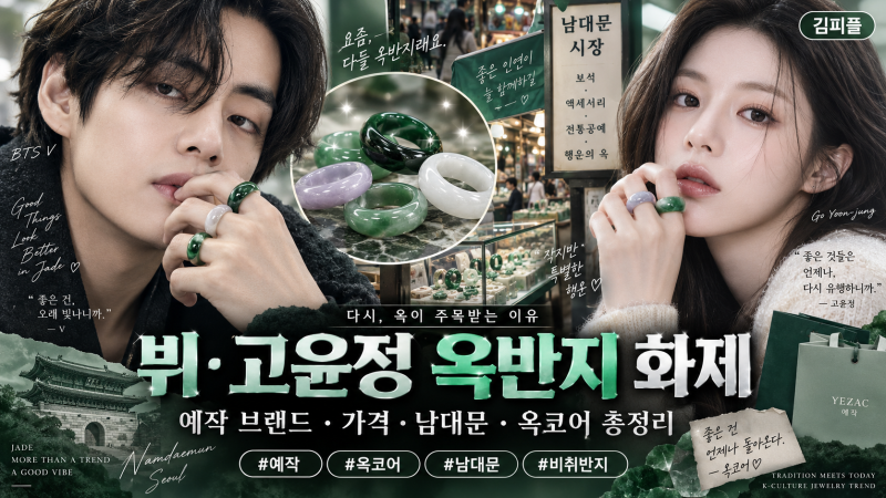 BTS 뷔 고윤정 옥반지 화제｜예작 브랜드·가격·남대문 어디서 사나·옥코어 뜻 총정리