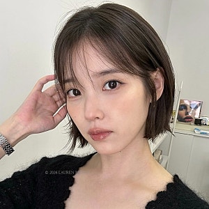 아이유 단발 레이어드컷 단발펌 헤어스타일 분석