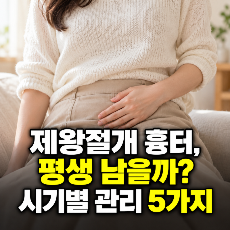 "제왕절개 흉터, 평생 남을까?" 회복 시기별 흉터 관리법 5가지