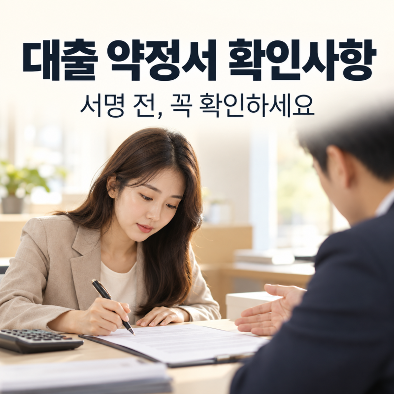 “금리만 확인했는데…” 대출 약정서에서 꼭 읽어야 할 부분