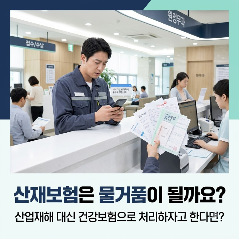 회사에서 산재 말고 건강보험으로 치료하자는데, 산재은폐가 될까?