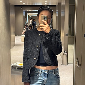 ZARA 자라 ZW컬렉션 버튼 블레이져 구매후기 :: 자라트위드자켓 7073/801/800