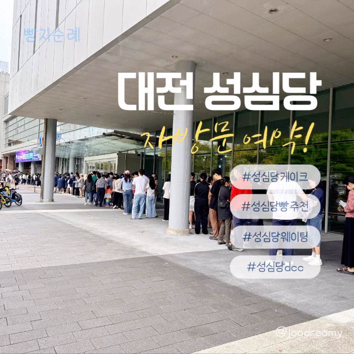 [대전 빵지순례] 성심당 빵 추천 & DCC 공휴일 웨이팅 케이크 후기