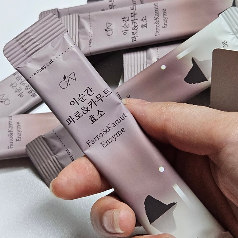 효소스틱 추천 이순간 파로 카무트 효소 고소한 미숫가루맛이라 술술 넘어감