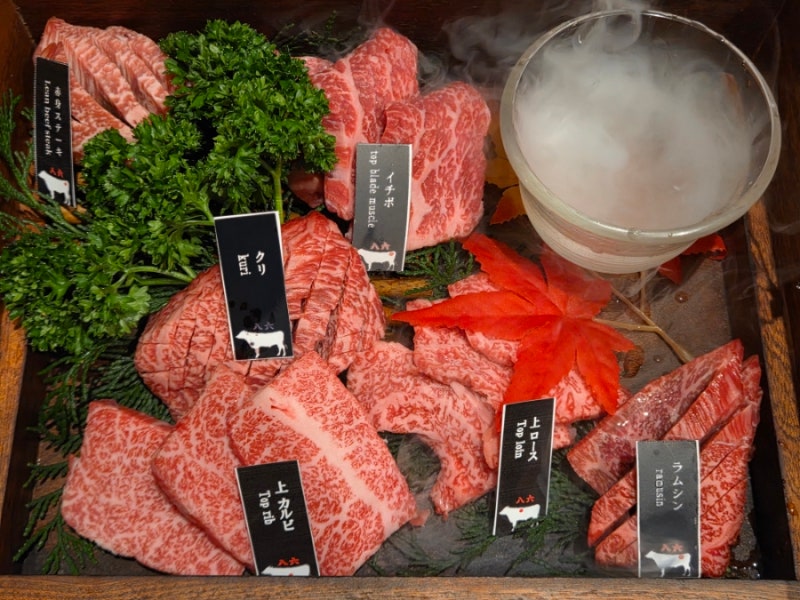 오사카 야끼니꾸 맛집｜도톤보리 하치로쿠 잇토규 와규 6종 모둠구이 후기