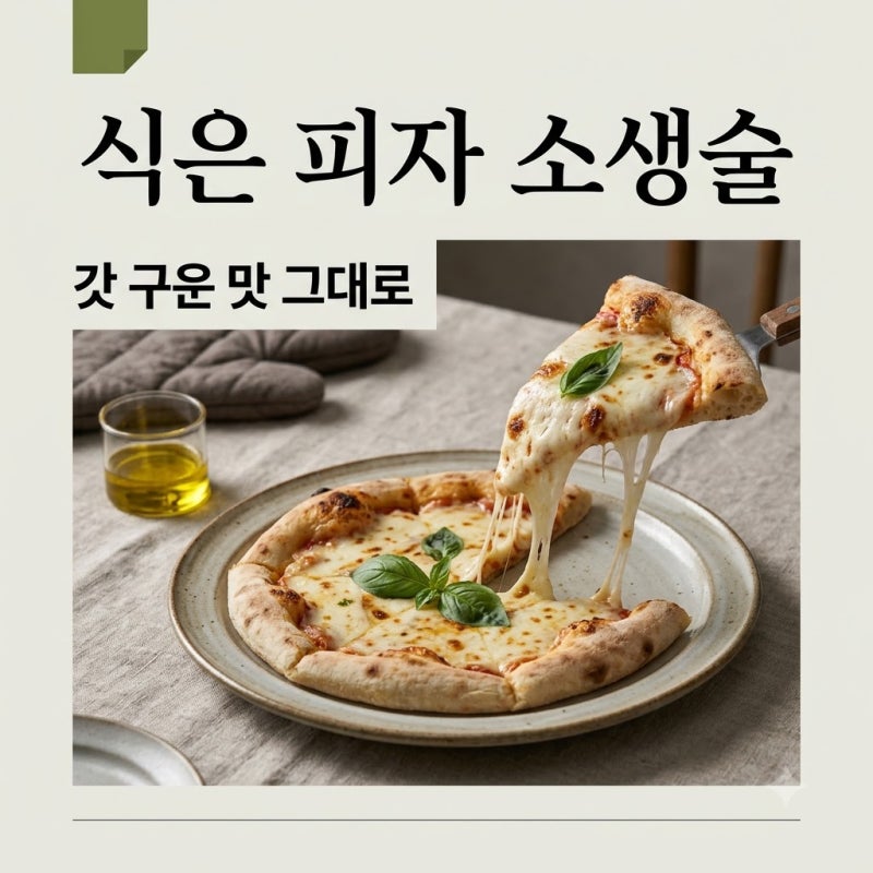 "전자레인지에 그냥 넣지 마세요".. 식은 피자 데우기 3분 비법