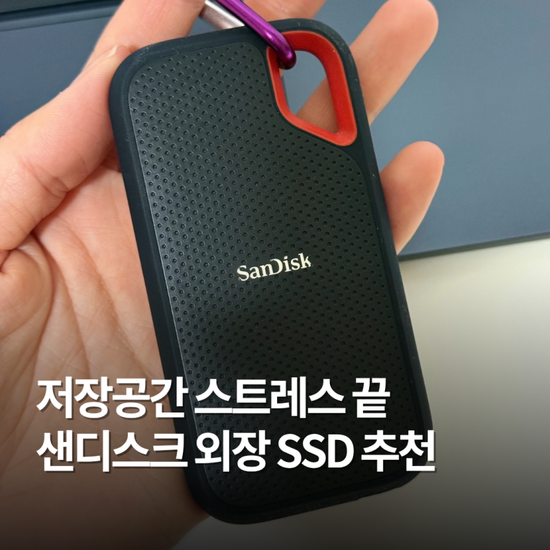 외장하드 SSD 카드 추천 샌디스크 익스트림 포터블 SSD E61 1TB 사용후기