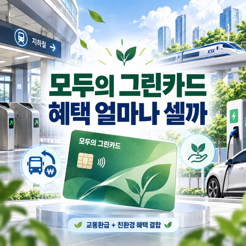 “6개 카드사가 한꺼번에 붙었다고?” 모두의 그린카드 혜택 얼마나 세길래