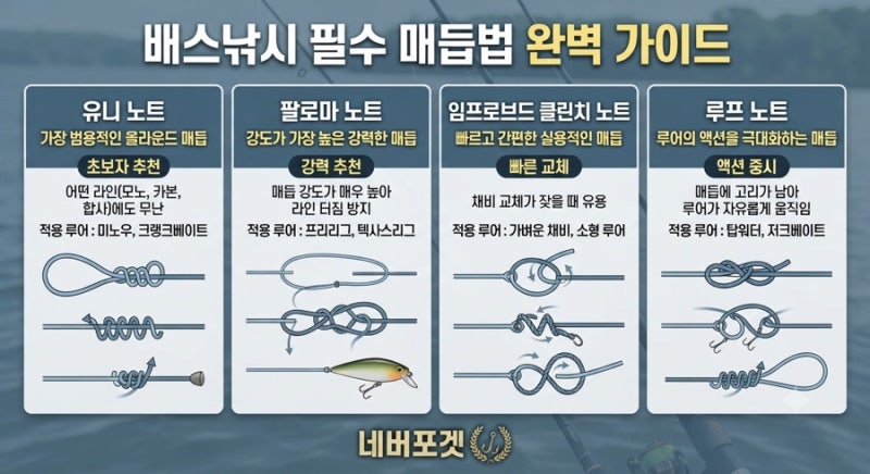 배스낚시 필수 매듭법 총정리 (유니노트, 팔로마노트 외 완벽 가이드) NEVER EVER FORGET THE MOMENT. ....