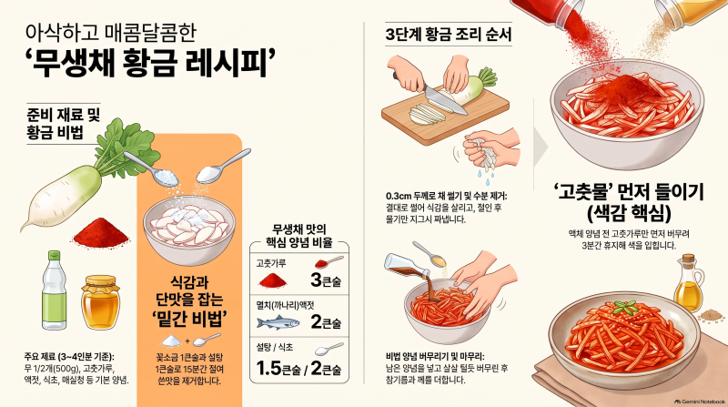 무생채 황금레시피