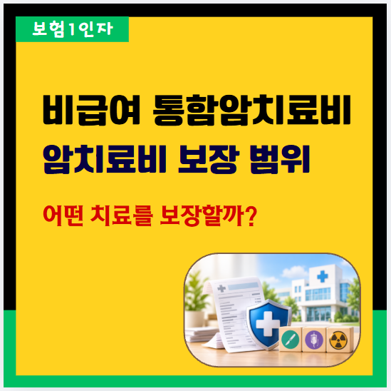 비급여 통합암치료비란? 암수술, 암치료 어떤 보장을 받을 수 있을까