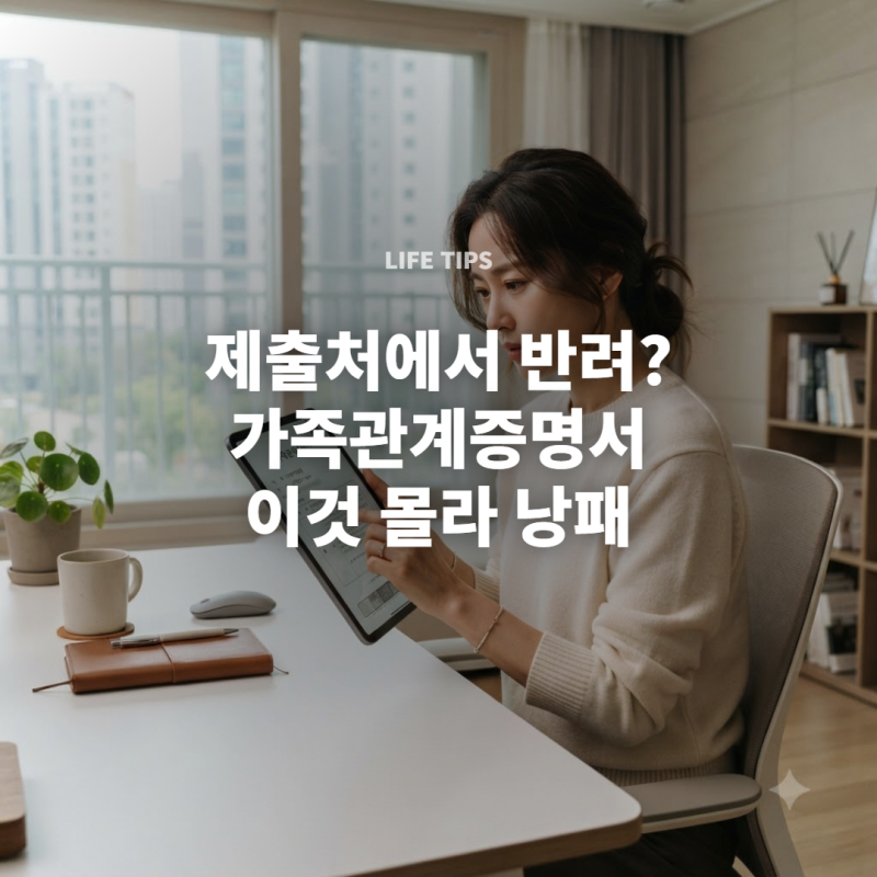가족관계증명서 인터넷 발급 방법, 일반 vs 상세 차이와 반려 없는 4단계 가이드