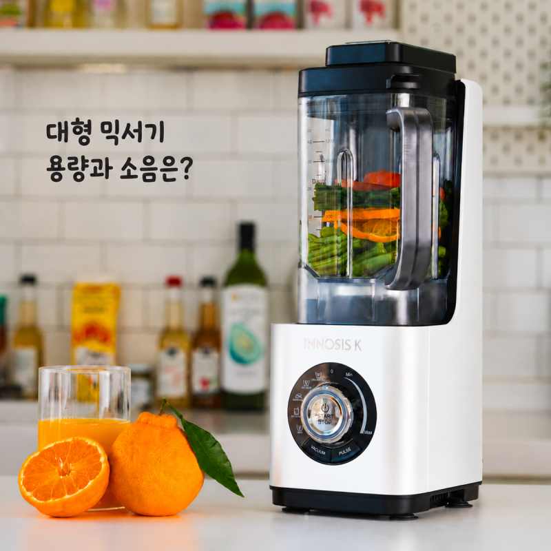 대형 믹서기 이노시스K MACH9, 용량과 소음부터 따져봤어요