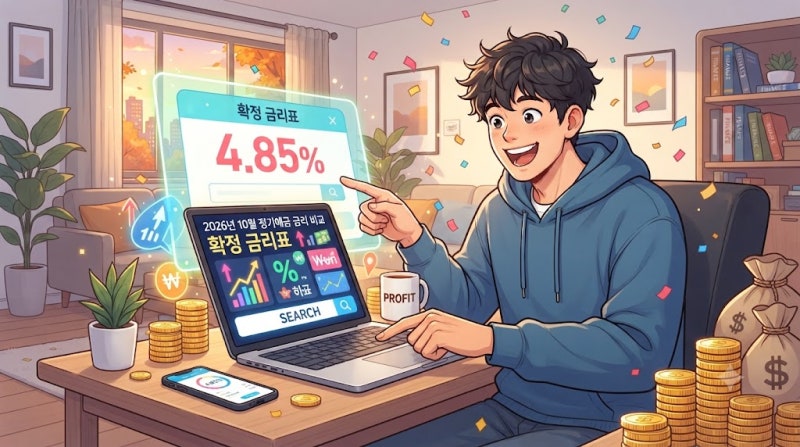 2026년 10월 정기예금 금리 비교, 확정 금리표보다 먼저 볼 조건